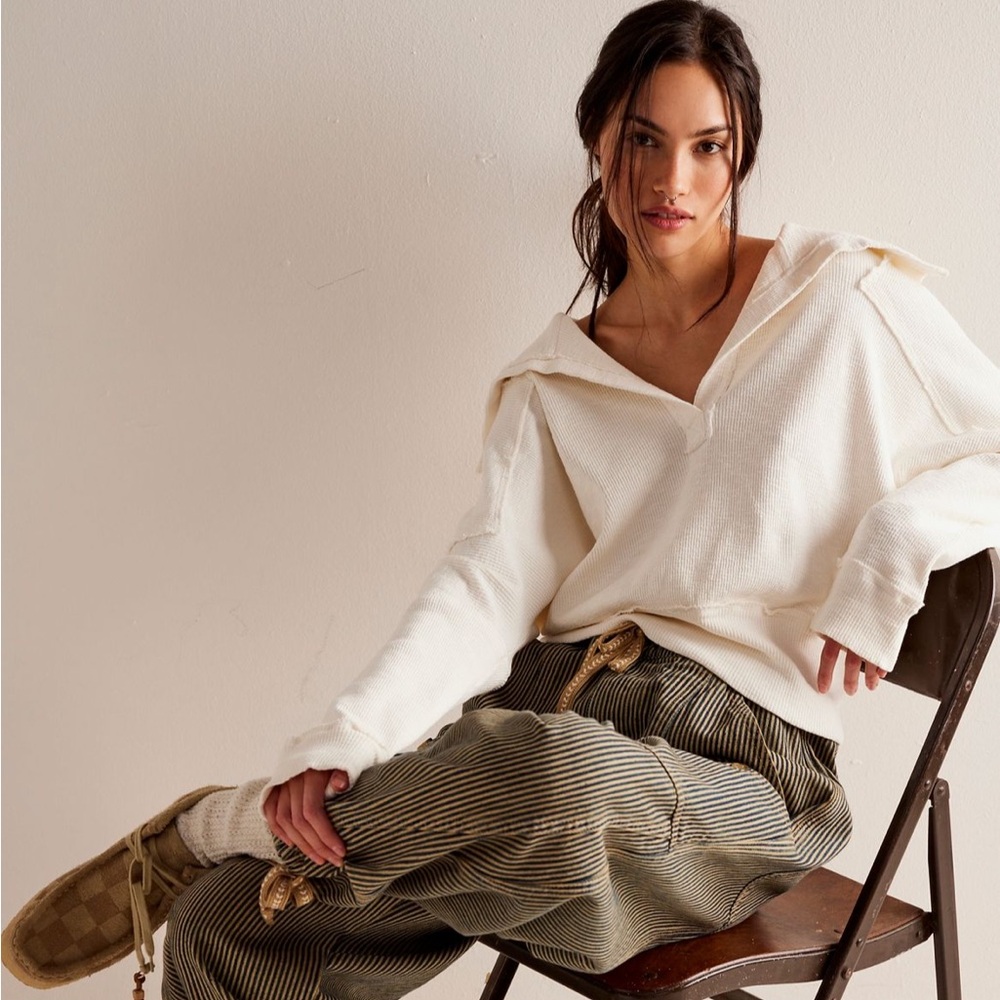 Free People not so ordinary polo size medium